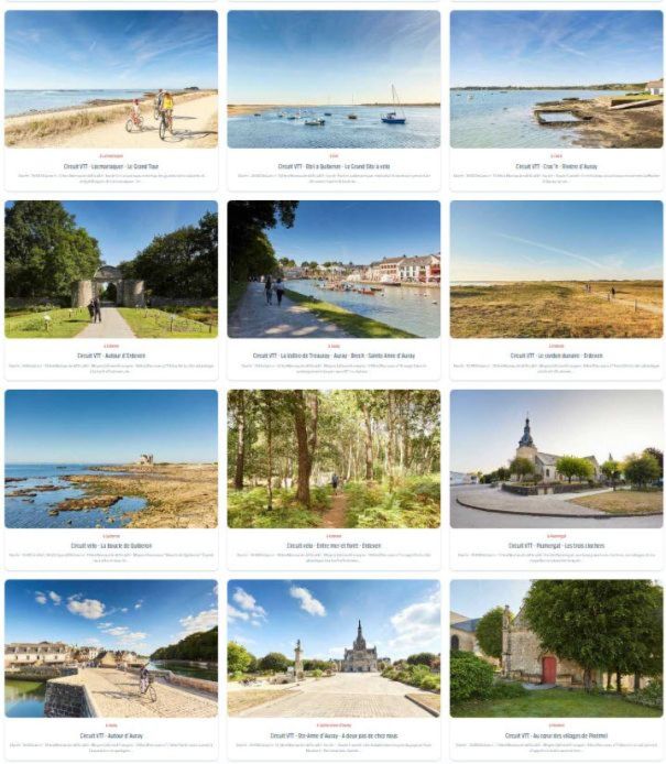 Routes en fietspadenu00a9 OTI baie de quiberon tourisme